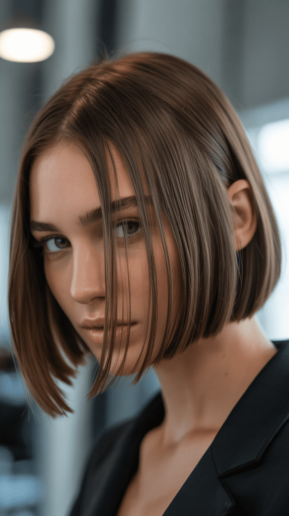 Sleek Angled Bob