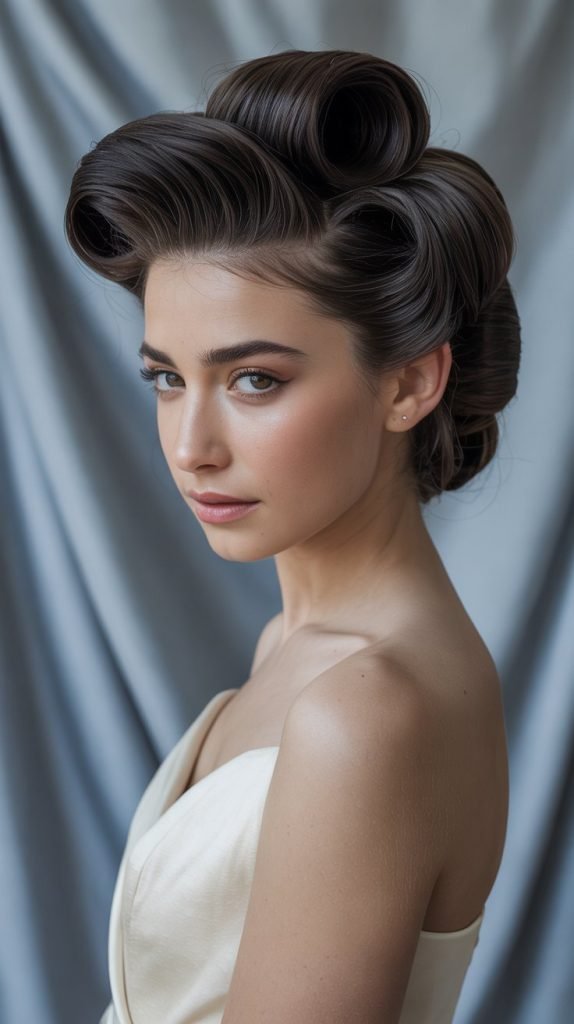 Rolled Edge Vintage Updo