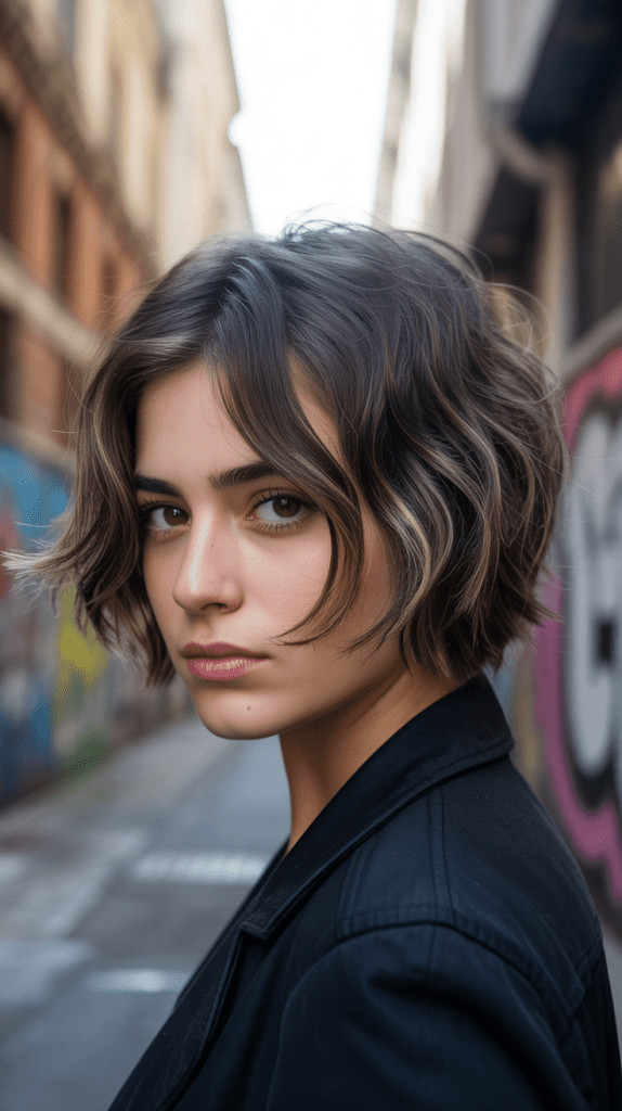 Textured Choppy Layered Bob
