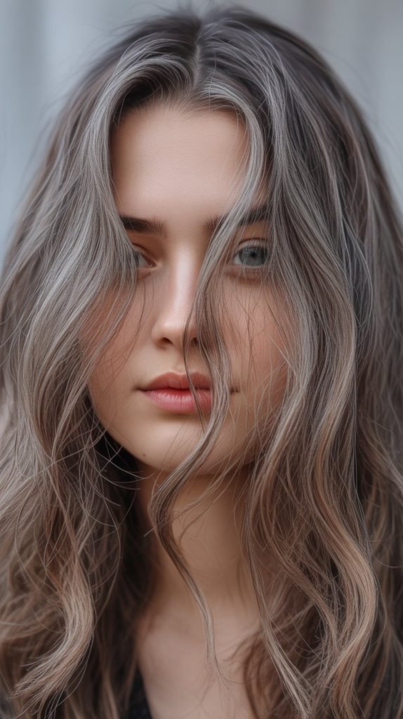  Copper Babylights in Gray Hair