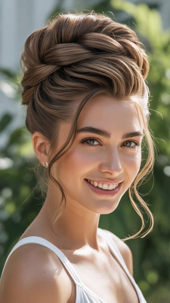 Layered Twist Crown with Volume