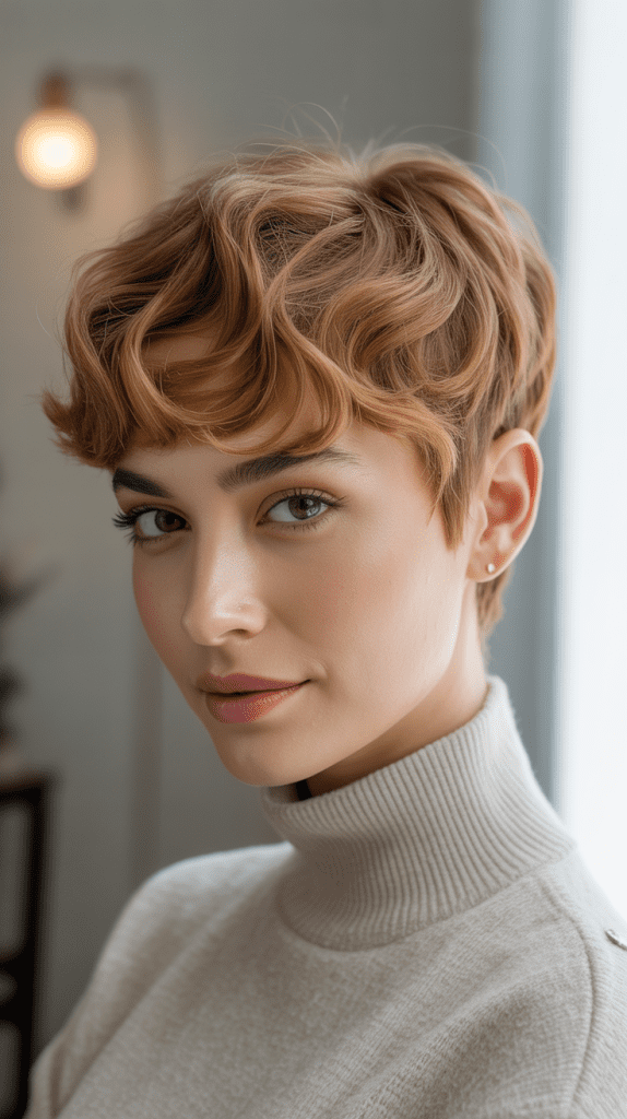 Pixie Cut with Subtle Waves