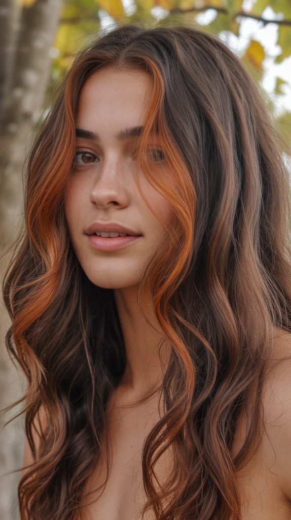 Burnt Orange Copper Highlights