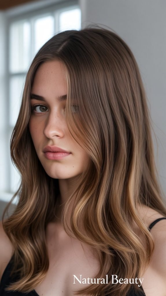 Natural Brunette Root Shadow Balayage