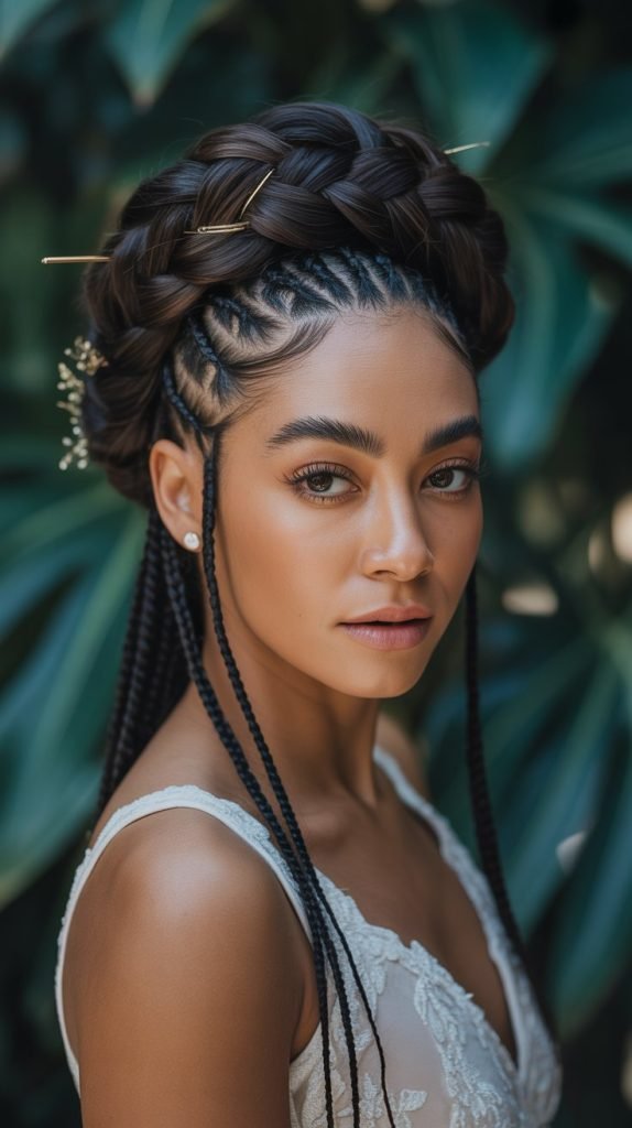 Elegant Updo Braids