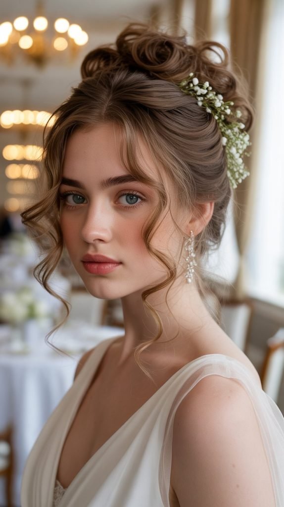 The Cascading Curl Updo