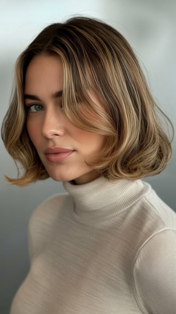  Ear-Length Bob with Subtle Highlights