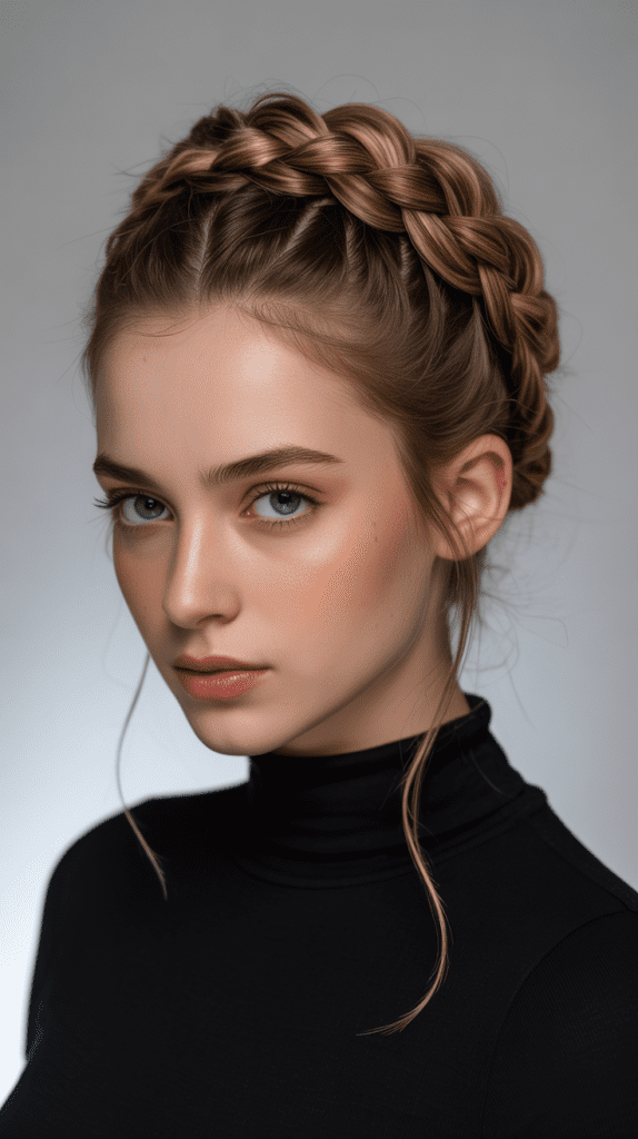 Twisted Rope Braid Bun