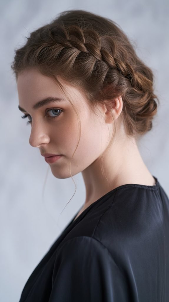 Braided Updo with Loose Pieces