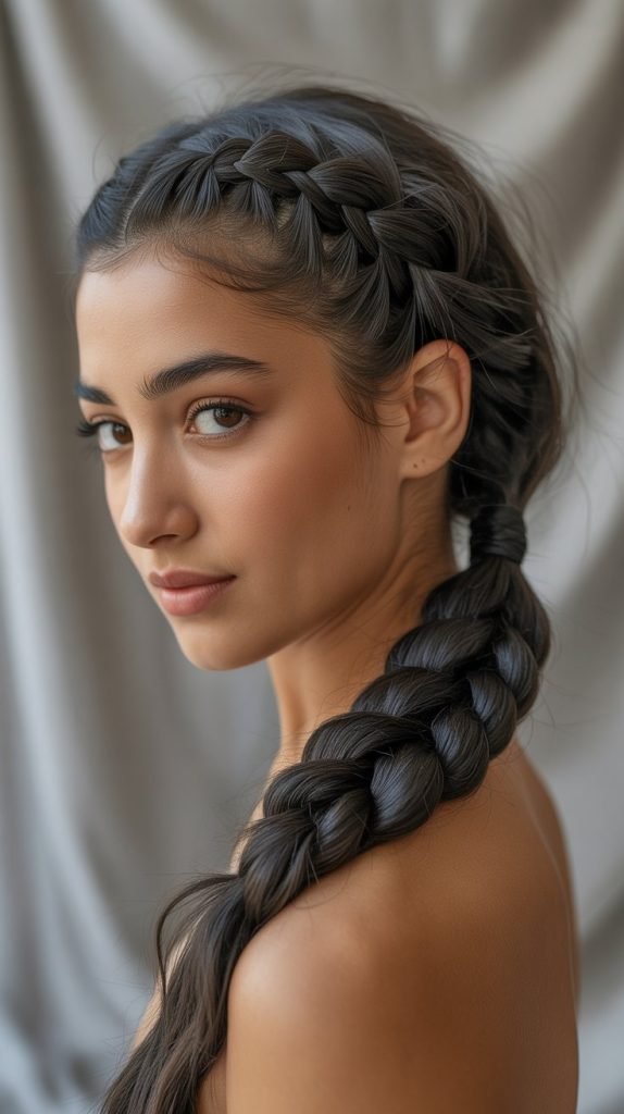 Rope Braid Ponytail