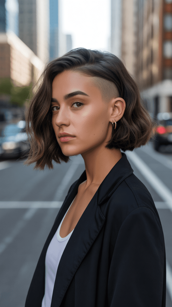 Edgy Bob with Undercut