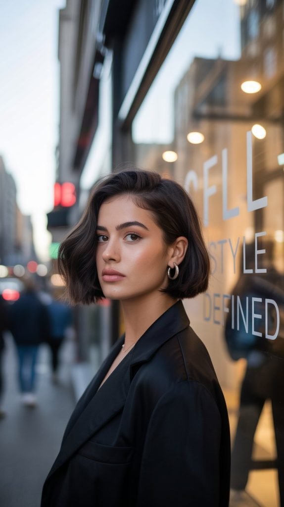  Contemporary Undercut Bob with Modern Edge