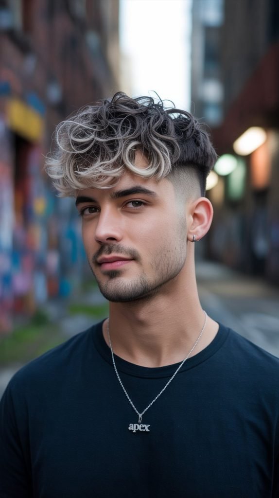  Modern Textured Curly Mullet