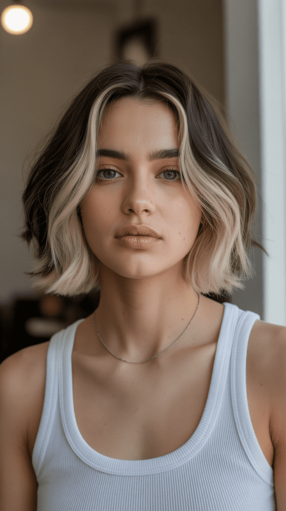 French Bob with Color Blocking