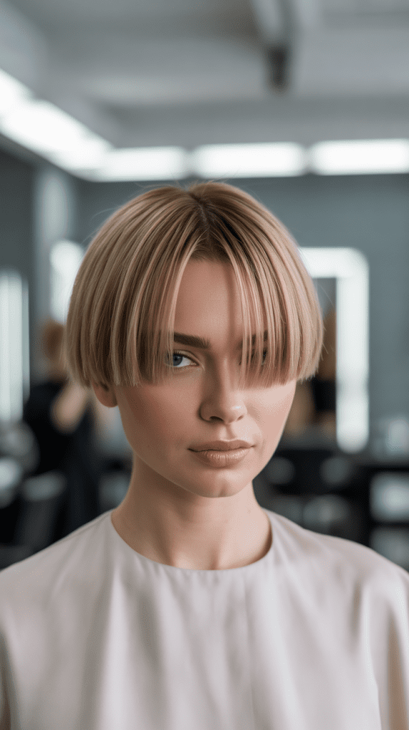 Precision French Bob with Linen Blonde