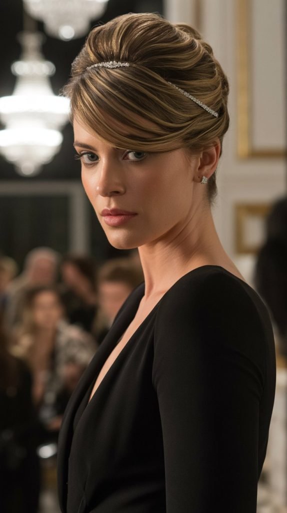 20. Asymmetrical French Twist