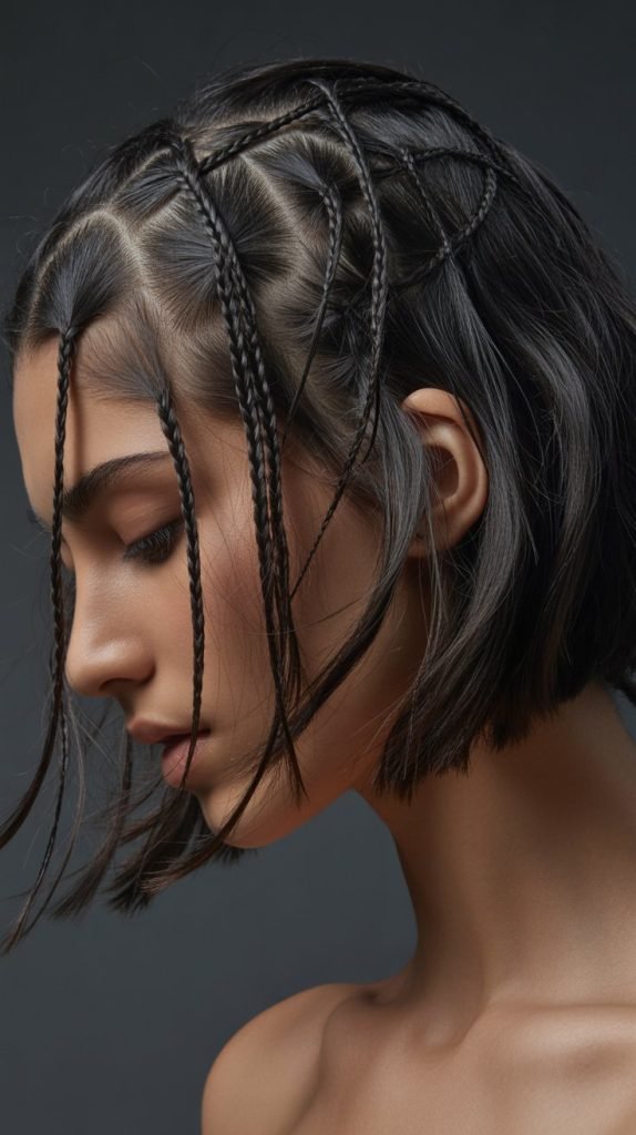  Micro French Braid Bob