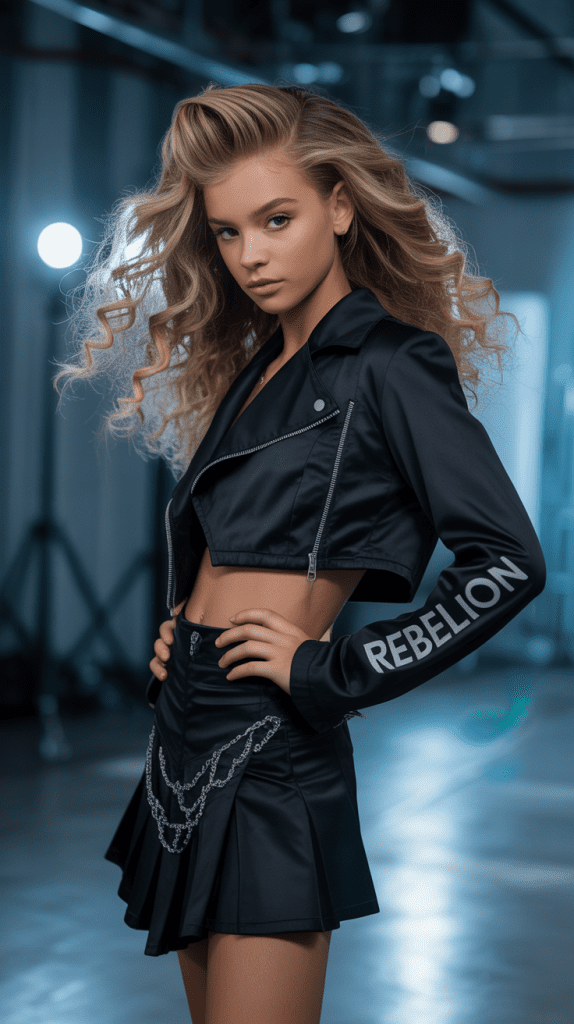  Crimped Hair with Smooth Top