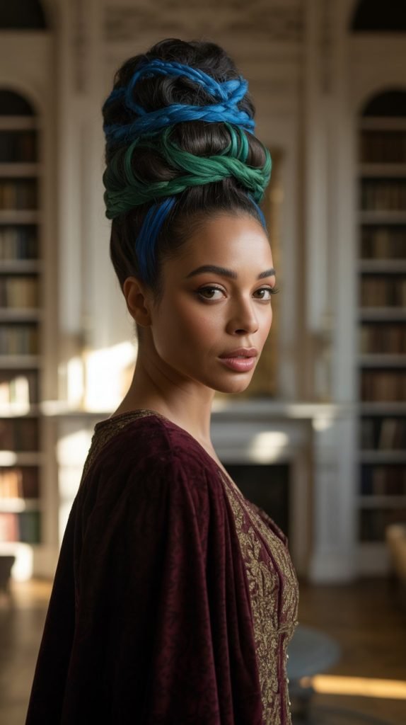 . Victorian-Inspired Updo with Modern Twists