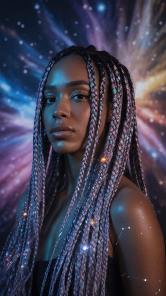 . Galaxy Braids with Holographic Elements