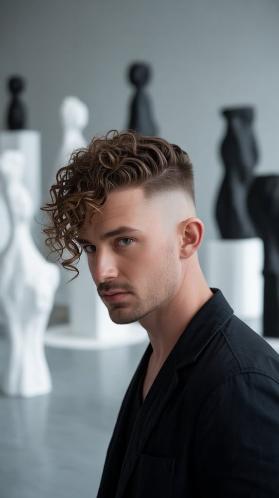 Curly Side Fade
