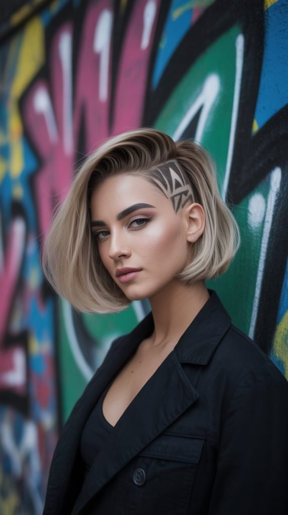 Edgy Undercut Bob