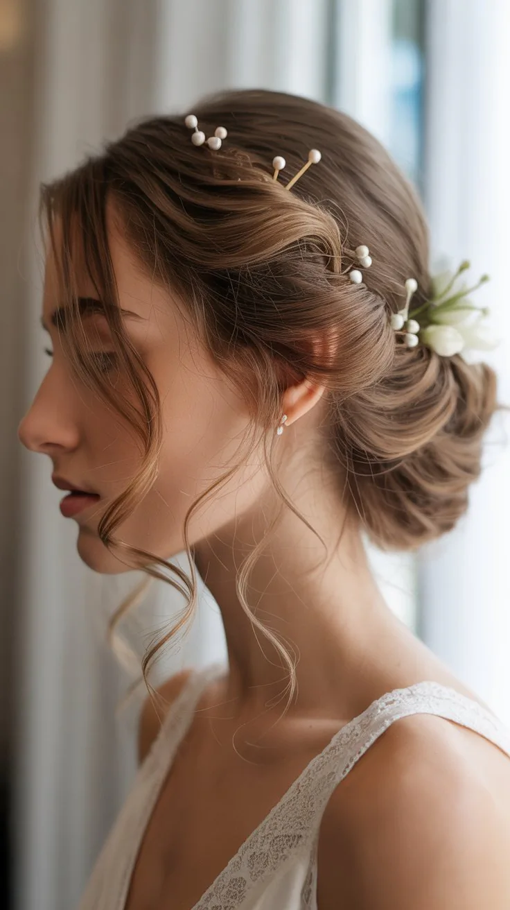 Romantic Updo with Curls