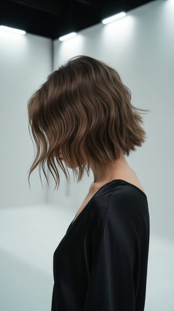 Choppy Medium Bob Back View