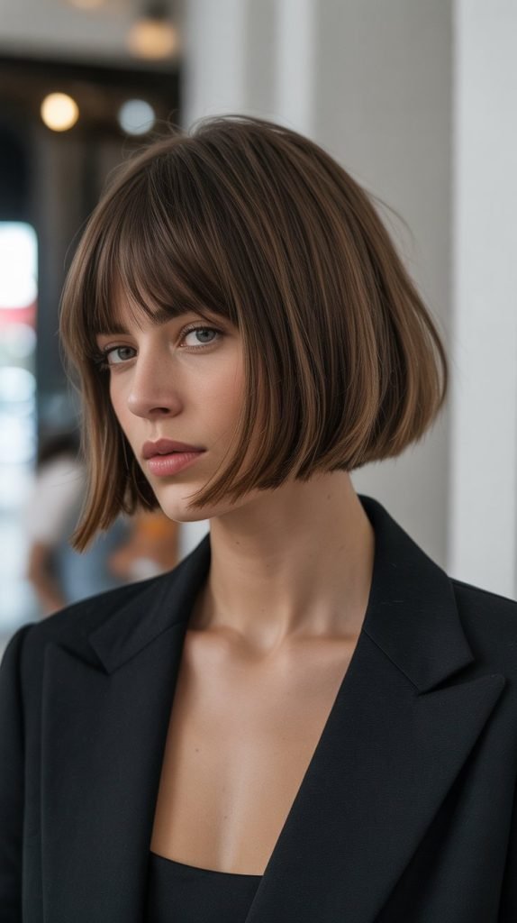 8. Blunt Shag French Bob