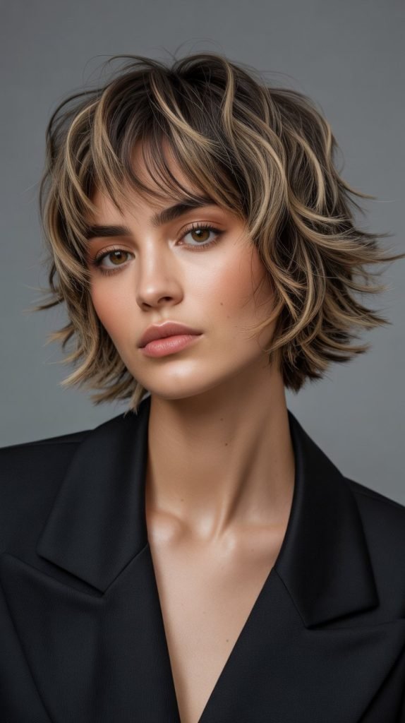  Choppy Micro Bob with Heavy Fringe