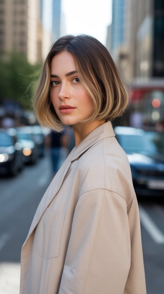 Micro Bob with Balayage