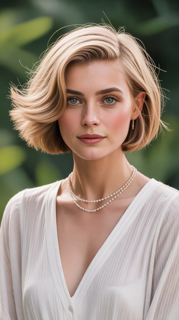 11. The Feathered Blonde Bob with Soft Layers