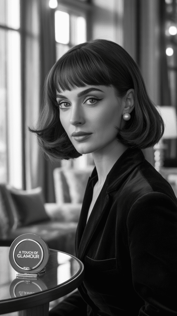 Ear-Length Bob with Bangs