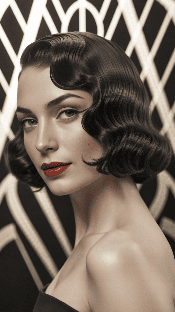 Shaggy Bob with Finger Waves