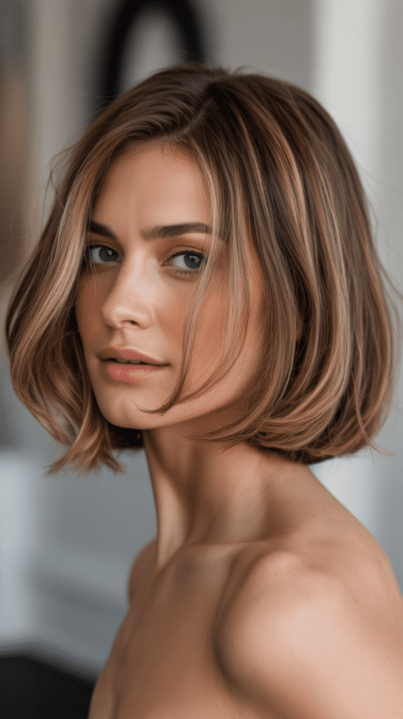 French Bob with Highlights