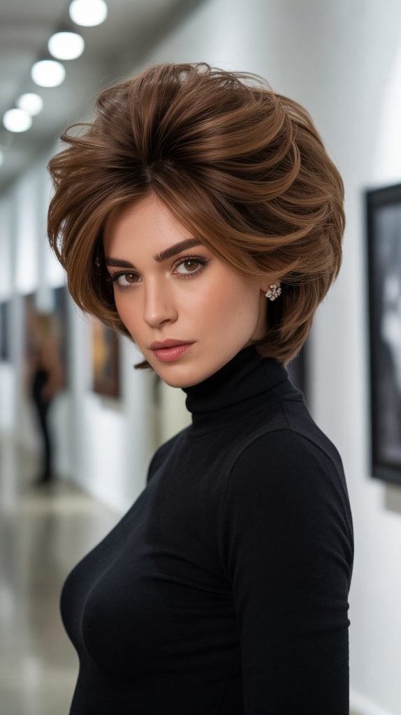 Voluminous Stacked Bob