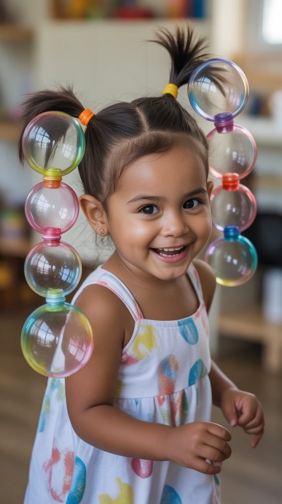 Bubble Ponytails