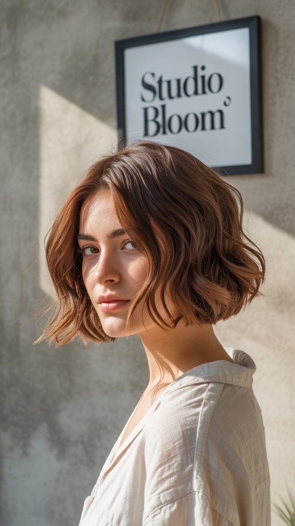 Textural Undercut Bob with Organic Movement