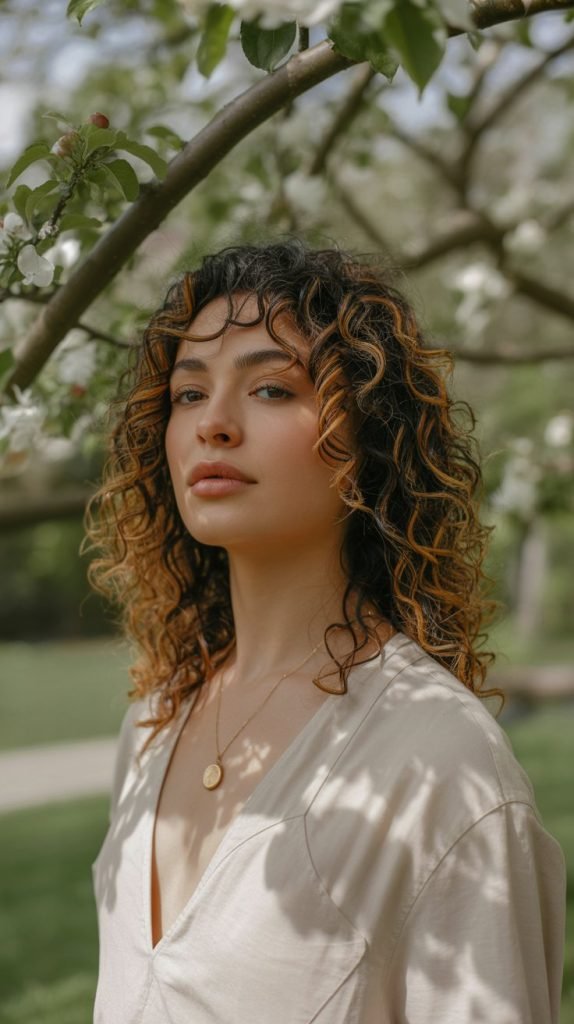 Textured Curly Midi Cut