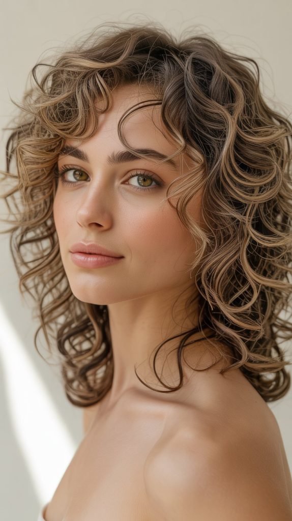 Naturally Textured Curls with Personalized Layers