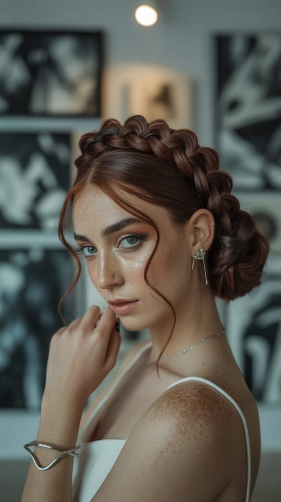 Accordion Braid Twisted Chignon