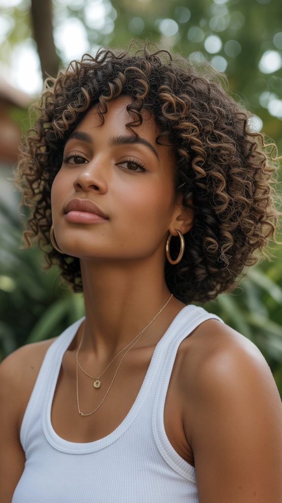  Twist-Out Jawline Bob