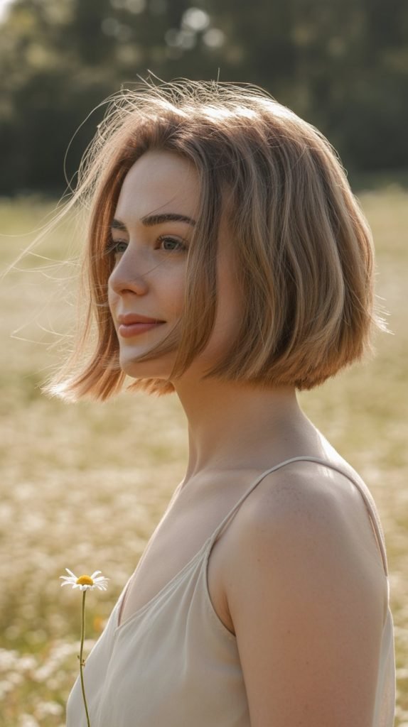 Textured Wavy Ear-Length Bob