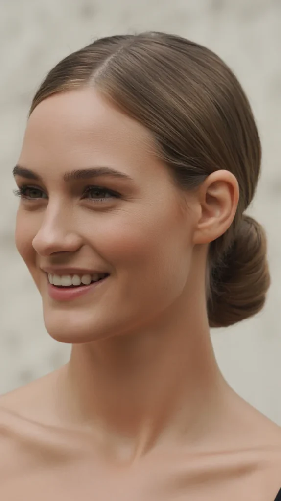 Sleek Center Part Bun