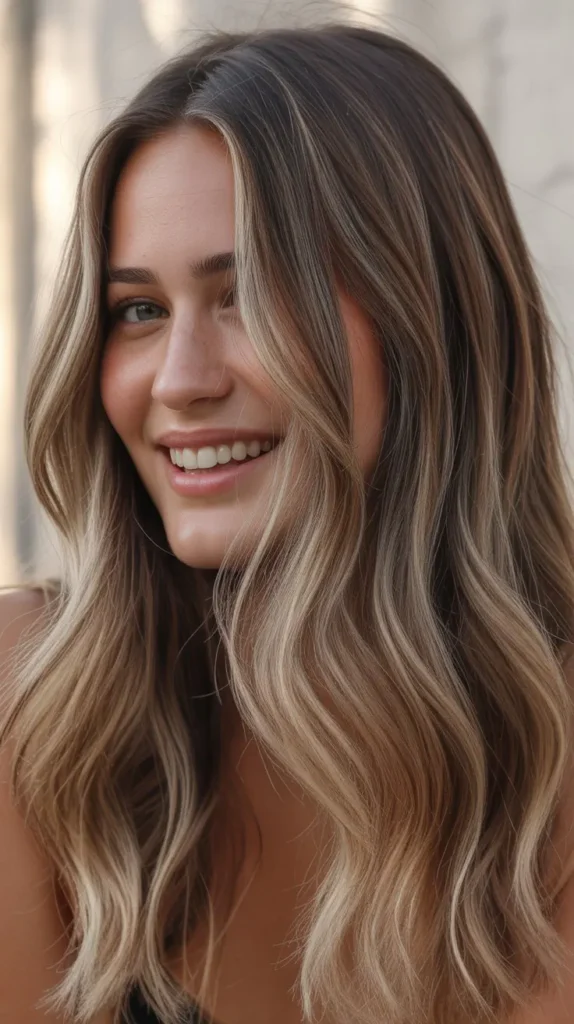 Mushroom Money Piece with Neutral Balayage