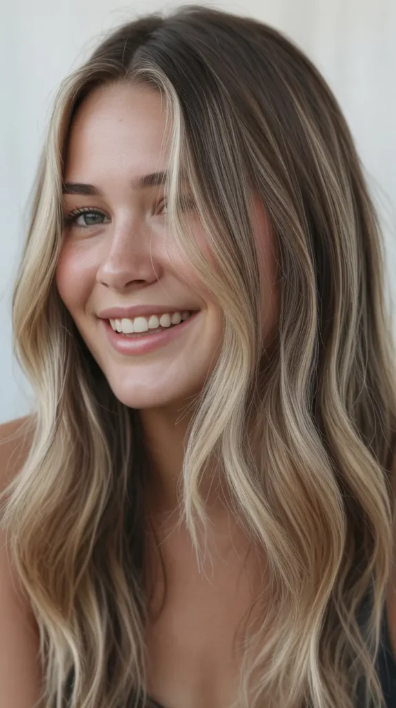  Money Piece with Reverse Balayage