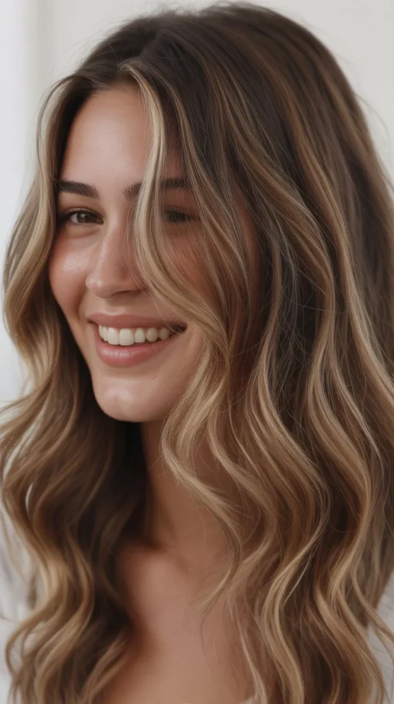  Subtle Money Piece with Shadow Root Balayage