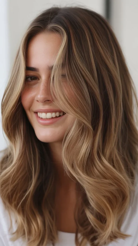 Bronde Money Piece with Layered Balayage