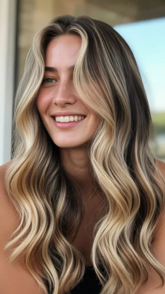 Chunky Money Piece with Ribbon Balayage