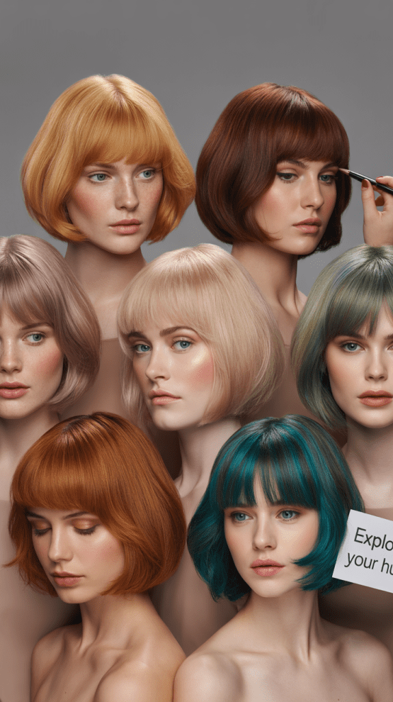 Ear-Length Bob Color Ideas
